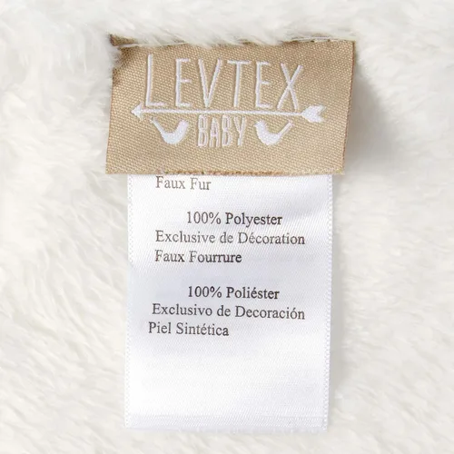 Miniatura 3 de Levtex Baby - Manta de felpa de búho nocturno - Búho bordado y apliques con ribete RIC Rac - Owl Love You Forever - Gris, bronceado y crema