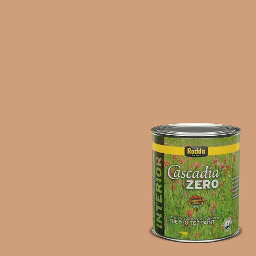 Miniatura 305 de Rodda Paint CASCADIA ZERO - Pintura plana e imprimación para interiores en uno, cuarto de galón, crema de ballet