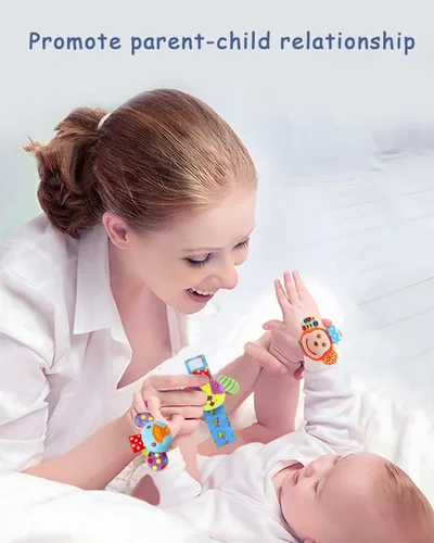 Miniatura 8 de BLOOBLOOMAX Sonajeros de calcetín para bebés 0-24 meses, juguetes educativos de animales para pies de bebé