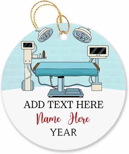Miniatura 17 de Adorno de Navidad personalizado para artista, regalo de adorno de artista para árbol de Navidad, adorno de Navidad de pintor 2026, texto