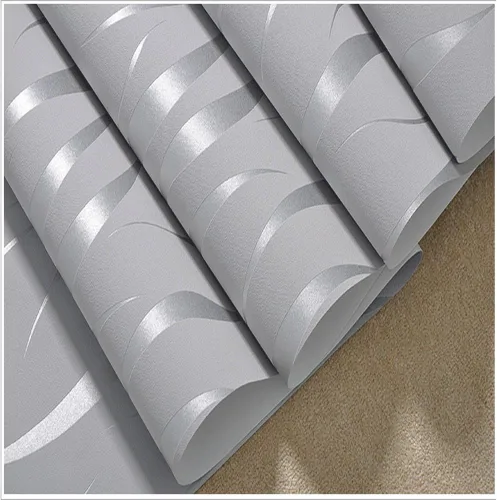 Miniatura 6 de QIHANG 3D estereoscópico simple rayado hoja de hierba gruesa flocado papel pintado color gris plata 1.7 ft* 32.8 ft = 5.3 SQM Plateado/ gris