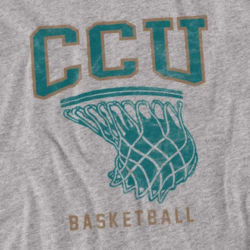 Miniatura 2 de Camiseta unisex para adultos con aro de baloncesto oficial de la Universidad de Carolina de la Costa