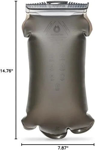 Miniatura 7 de Hydrapak Force - Depósito de agua ultra duradero para mochilas de hidratación, 2L o 3L, tubo aislado, seguro y confiable