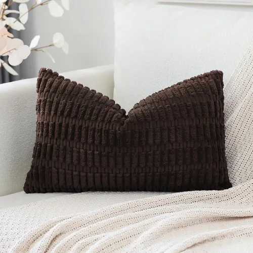 Miniatura 49 de OTOSTAR Fundas de Almohada Decorativas de Pana de 16 x 24 Pulgadas Súper Suaves Bohemias a Rayas Rectangulares Fundas de Cojín Modernas para Sofá