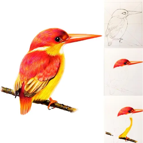 Miniatura 5 de Juego de 80 piezas de kit de dibujo, set de bocetos, suministros de arte, lápices de color, kit de 48 lápices de color, 14 de grafito, 6 de carbón