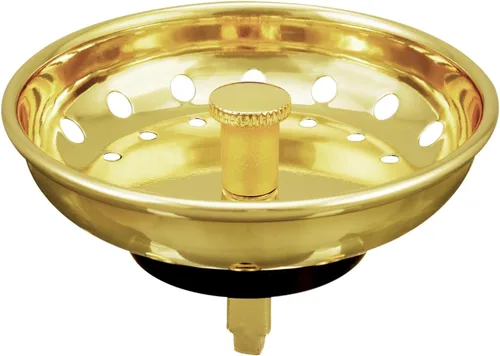 KONE Colador de Drenaje para Fregadero Dorado Tapón y Colador para Fregadero de Acero Inoxidable Cesta Coladora para Fregadero de Cocina de Repuesto