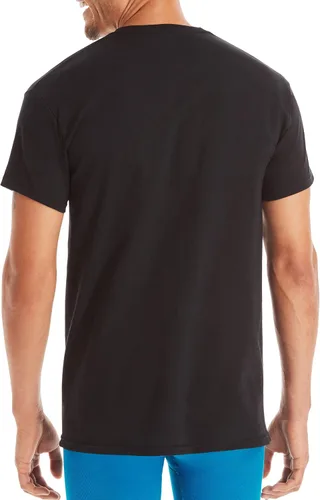 Miniatura 3 de Hanes Camiseta de algodón para hombre, absorbe la humedad, varios paquetes disponibles