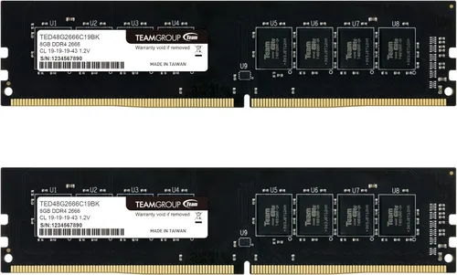 Miniatura 14 de TEAMGROUP Elite DDR4 32GB Kit (2 x 16GB) 2666MHz (PC4-21300) CL19 UDIMM 288 Pin Memoria de escritorio - TED432G2666C19DC01
