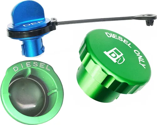 Miniatura 5 de Tapa de tanque de combustible diésel de aluminio para el último Dodge Ram 2019-2025 1500 2500 3500 solamente