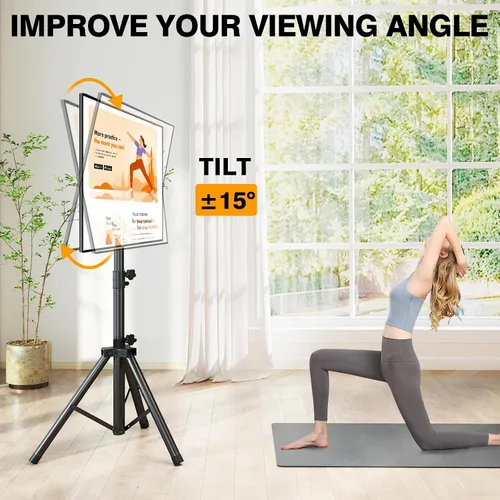 Miniatura 2 de Soporte de TV trípode para televisores de pantalla plana de 23 a 75 pulgadas / curvos de hasta 100 libras, soporte de TV para exteriores