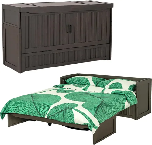 Miniatura 12 de Night & Day Murphy Cube - Cama tamaño Queen lista para montar con colchón de espuma viscoelástica SDS personalizado de 6 pulgadas (chocolate oscuro)