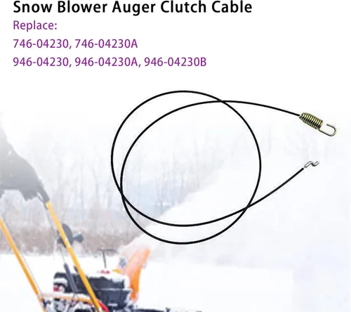 Miniatura 2 de Cable de barrena Rinlius 946-04230B para Cub Cadet, Yard Machine, Troy-Bilt, MTD, Columbia, sopladora de nieve White Outdoor. Reemplaza 946-04320A