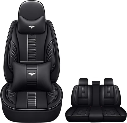Miniatura 9 de Fundas de asiento delantero para Jeep Grand Cherokee 2000-2025, protección de banco frontal dividido 3D compatible con bolsa de aire lateral, línea