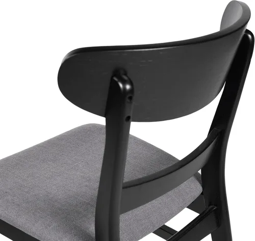 Miniatura 5 de Christopher Knight Home Idalia Silla de comedor, 19.6 pulgadas de ancho x 20.6 pulgadas de profundidad x 30.8 pulgadas de alto, gris oscuro + negro