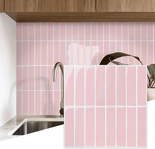 Miniatura 27 de Commomy Azulejos adhesivos negros más gruesos para despegar y pegar - 10 piezas de 12.0 x 12.0 pulgadas - Azulejos adhesivos 3D para salpicaduras