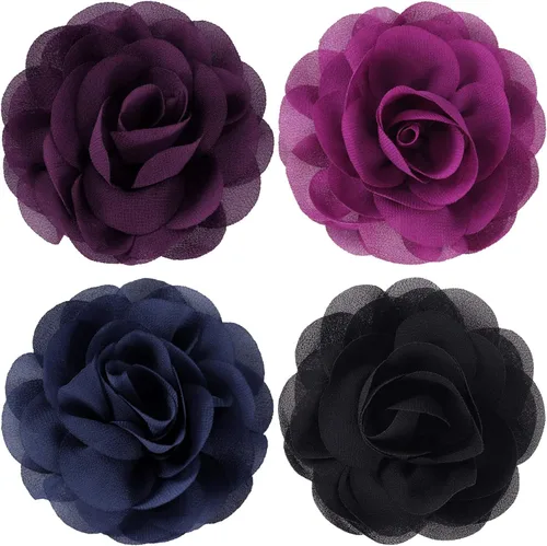 4 Piezas Collar de Lazo de Flores para Perro Multicolor Collar de Lazo para Mascotas Encantos de Perro Juego de Flores para Cachorro Gato Accesorios