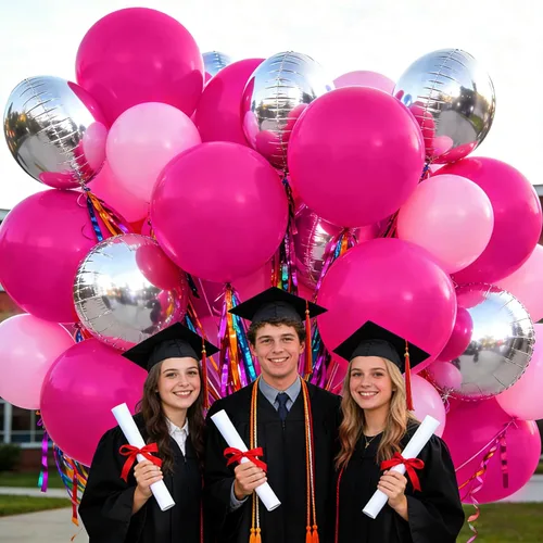 Miniatura 4 de 32 globos rosa intenso de 18 pulgadas, globos grandes redondos de látex para fiestas, para decoraciones de cumpleaños y bodas. C12-rosa intenso