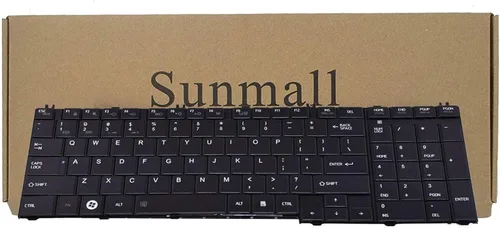 Teclado de repuesto compatible con Toshiba Satellite C650 C650D C655 C655D C660 C660D C665 C665D L550 L550D L650D L655 L655D L670 L670D L675 L675D
