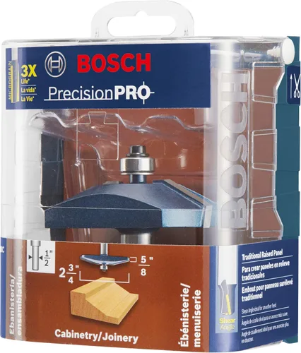 Miniatura 2 de Bosch 85637MC Broca para enrutador de panel elevado tradicional con punta de carburo de 2-3/4 pulgadas x 5/8 pulgadas