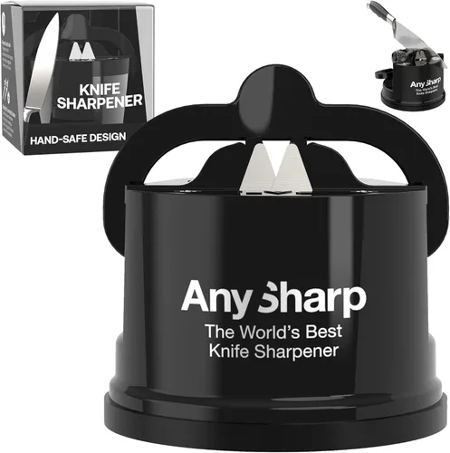 Miniatura 21 de AnySharp – EDITIONS – Afilador de cuchillos manos libres - Herramienta de afilado fácil de usar con base de succión PowerGrip y ángulo