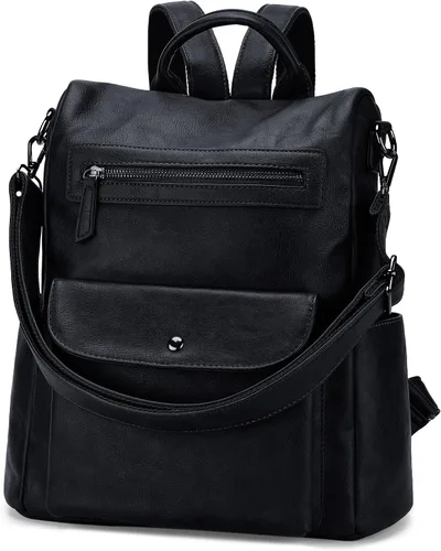 VONXURY - Mochila para mujer, bolso de hombro de viaje de piel sintética antirrobo para mujer, bolso grande