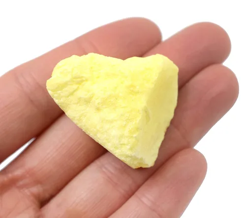 Miniatura 3 de EISCO Azufre crudo, muestra de mineral - Aprox. 1 pulgada - Seleccionado por geólogos y procesado a mano - Ideal para aulas de ciencia