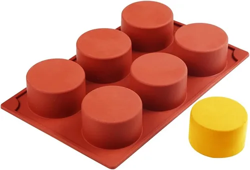 Miniatura 8 de Molde de silicona con forma de cilindro de 11/8/6 cavidades para hornear, postres, helados, mousse, herramientas de decoración de fondant