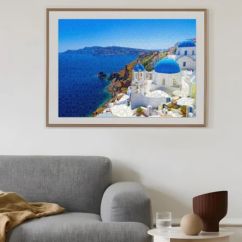 Miniatura 6 de Rompecabezas de 1000 piezas para adultos, adolescentes y niños – Desafiante de arte fino, rompecabezas de 1000 piezas del mar Egeo, regalo de juego