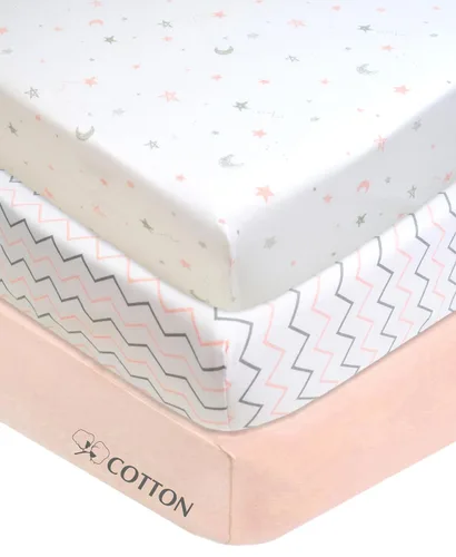 Miniatura 16 de Sábanas para porta-cunas de American Baby Company, 100% algodón, punto jersey Celery