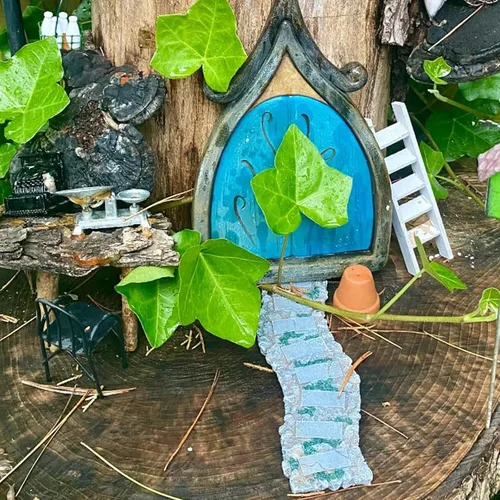 Miniatura 3 de Camino en miniatura, camino de piedra, mini camino para jardín de hadas, camino de resina, adornos de casa de muñecas