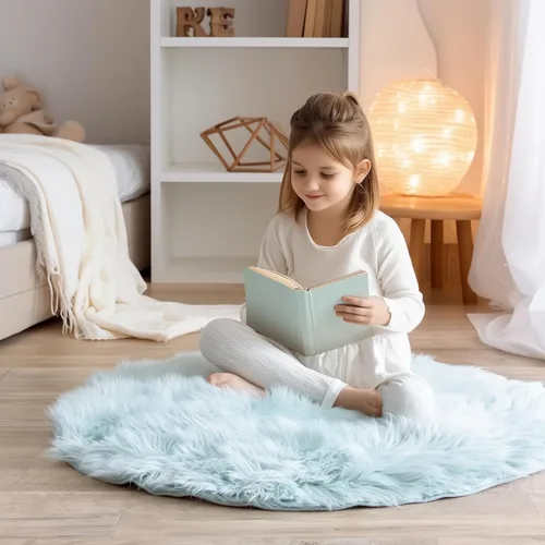 Miniatura 71 de Super Area Rugs - Alfombra de piel de oveja suave y esponjosa Gris oscuro