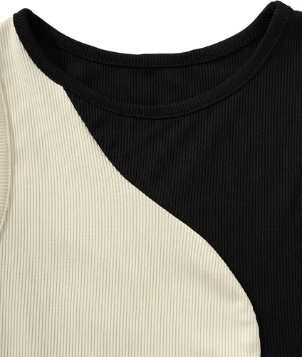 Miniatura 3 de SweatyRocks Camiseta sin mangas de punto acanalado de verano para mujer