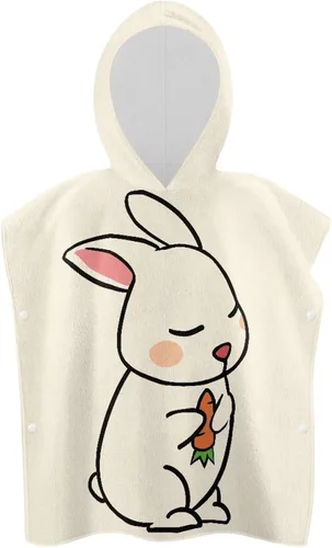 Miniatura 20 de Toalla suave con capucha para baño, piscina, playa, toalla de baño con capucha rosa de alpaca para niño y niña, decoración perfecta para baby shower
