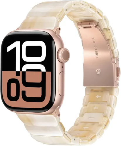 Miniatura 38 de V-MORO - Correas de resina compatibles con Apple Watch Series 11/10/9/8/7 y SE/6/5/4/3/2/1/SE3 de 1.49, 1.57, 1.61, 1.65 pulgadas, correa ligera