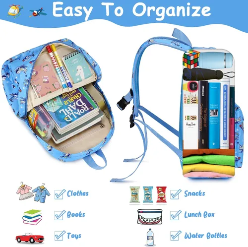 Miniatura 4 de CAMTOP Mochila preescolar para niños, mochila de jardín de infantes, mochila escolar, M