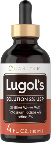 Miniatura 8 de Carlyle Lugols Yodo 2 por ciento 2 fl oz Solución de yoduro de potasio y yodo 2% gotas líquidas