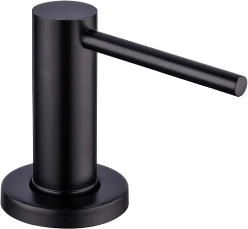 Miniatura 8 de Despachador de jabón para lavaplatos de níquel cepillado GAPPO, dispensador de acero inoxidable para encimera, loción para manos incorporada