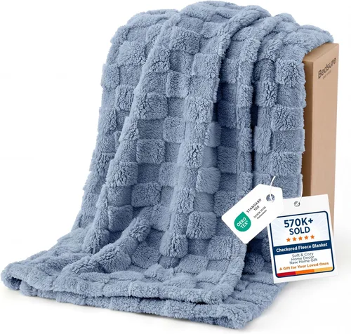 Miniatura 56 de Bedsure GentleSoft - Manta verde salvia para sofá, manta de forro polar a cuadros, regalos de Navidad para mujeres, hombres y niñas, bonita manta