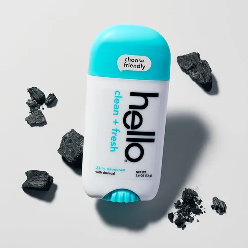 Miniatura 8 de hello Desodorante limpio y fresco sin aluminio para mujeres y hombres con carbón, frescura de 24 horas, desodorante libre de bicarbonato de sodio