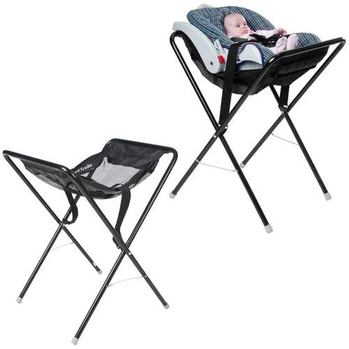 Koala Kare Asiento infantil Kradle – Portabebés seguro, altura de mesa con patas tubulares de acero, diseño plegable y compacto, malla lavable a
