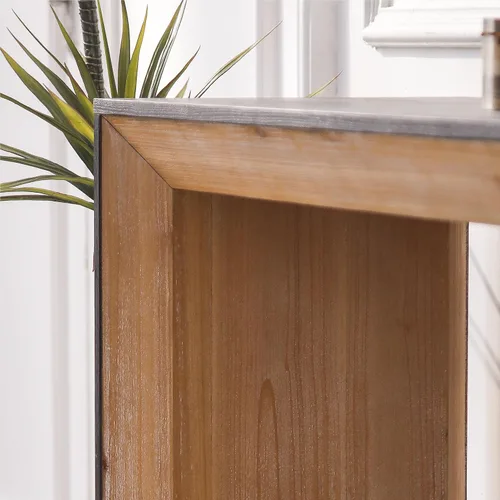 Miniatura 5 de Mesa consola de madera de 59 pulgadas para entrada, moderna mesa de sofá detrás del sofá con mesa espaciosa, mesas de sofá de granja para sala
