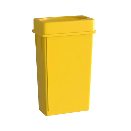 Miniatura 19 de Bote de basura Slim Jim negro de 23 galones con carrito