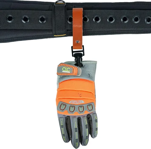 Miniatura 6 de MELOTOUGH Clip para Guantes de Cuero, Soporte para Guantes, Clip para Cinturón de Guantes de Trabajo Cuero marrón