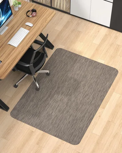 Blvornl Alfombrilla para silla de oficina para suelo de madera dura, 35.4"×47.2" alfombrilla para silla de computadora de escritorio para madera
