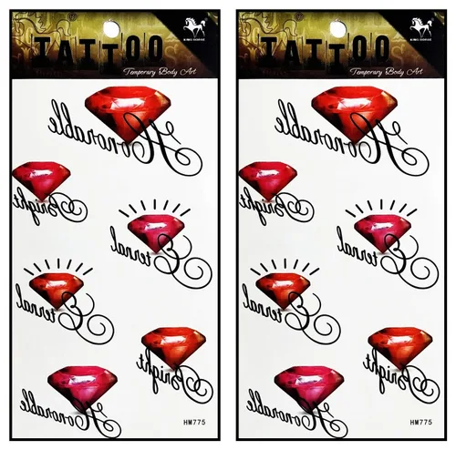 Miniatura 7 de Tatuajes 2 hojas de luna sol estrellas sobre amarillo azul impermeable tatuaje falso temporal pegatinas arte corporal extraíble para hombres mujeres