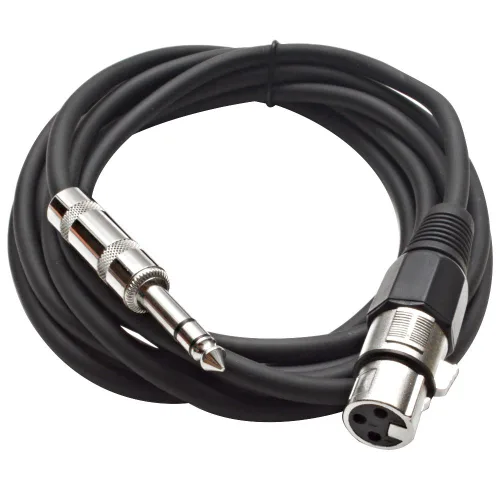 Miniatura 16 de Seismic Audio - SATRXL-F2 - Cable de conexión XLR naranja de 2 pies hembra a 1/4" TRS