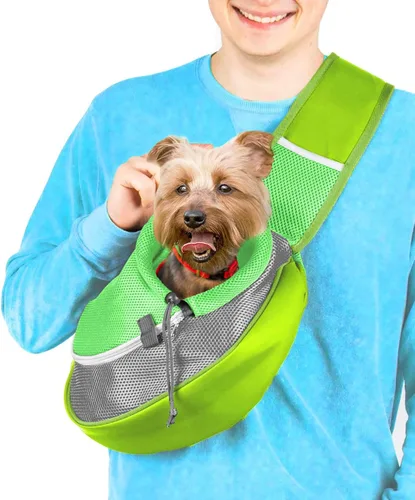 Miniatura 11 de Cuddlissimo! Bolsa de transporte para mascotas – Bolsa de transporte para perros pequeños, cachorros y gatos, para perros, perritos, Yorkie, Azul