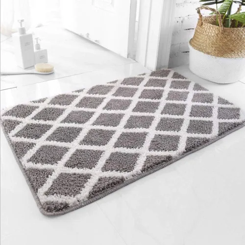 Miniatura 3 de Juego de 2 alfombrillas antideslizantes rectangulares para baño, absorbentes de agua, suaves, para baño, ducha, dormitorio, cocina, decoración