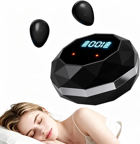 Auriculares para dormir de lado, mini Bluetooth inalámbrico invisible 5.4, auriculares para dormir con pantalla LED, auriculares pequeños para