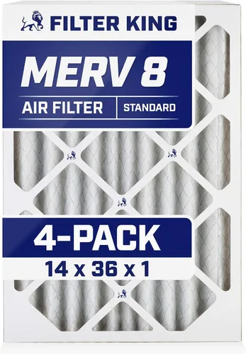 Miniatura 252 de Filter King Filtro de aire 6x6x1 Paquete de 4 Filtros plisados MERV 8 HVAC para horno A/C Fabricado en Estados Unidos Tamaño real: 5.5 x 5.5